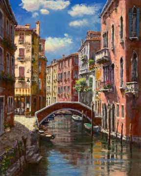 運河の午後 Oil Paintings